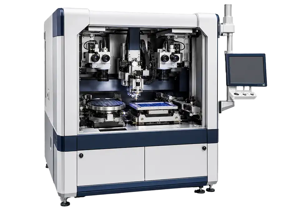 Flip chip bonder for high accuracy semiconductor die placement
