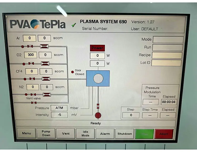 PVA TePla GIGA 690 equipment nameplate
